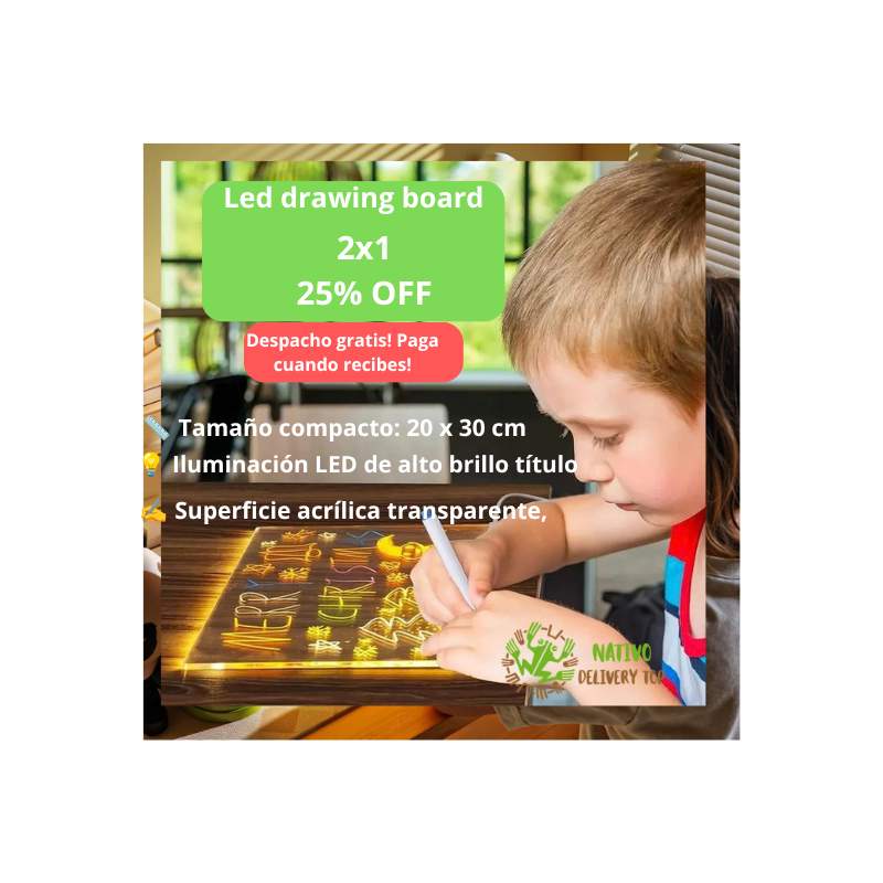 Pizarra LED Dibujos